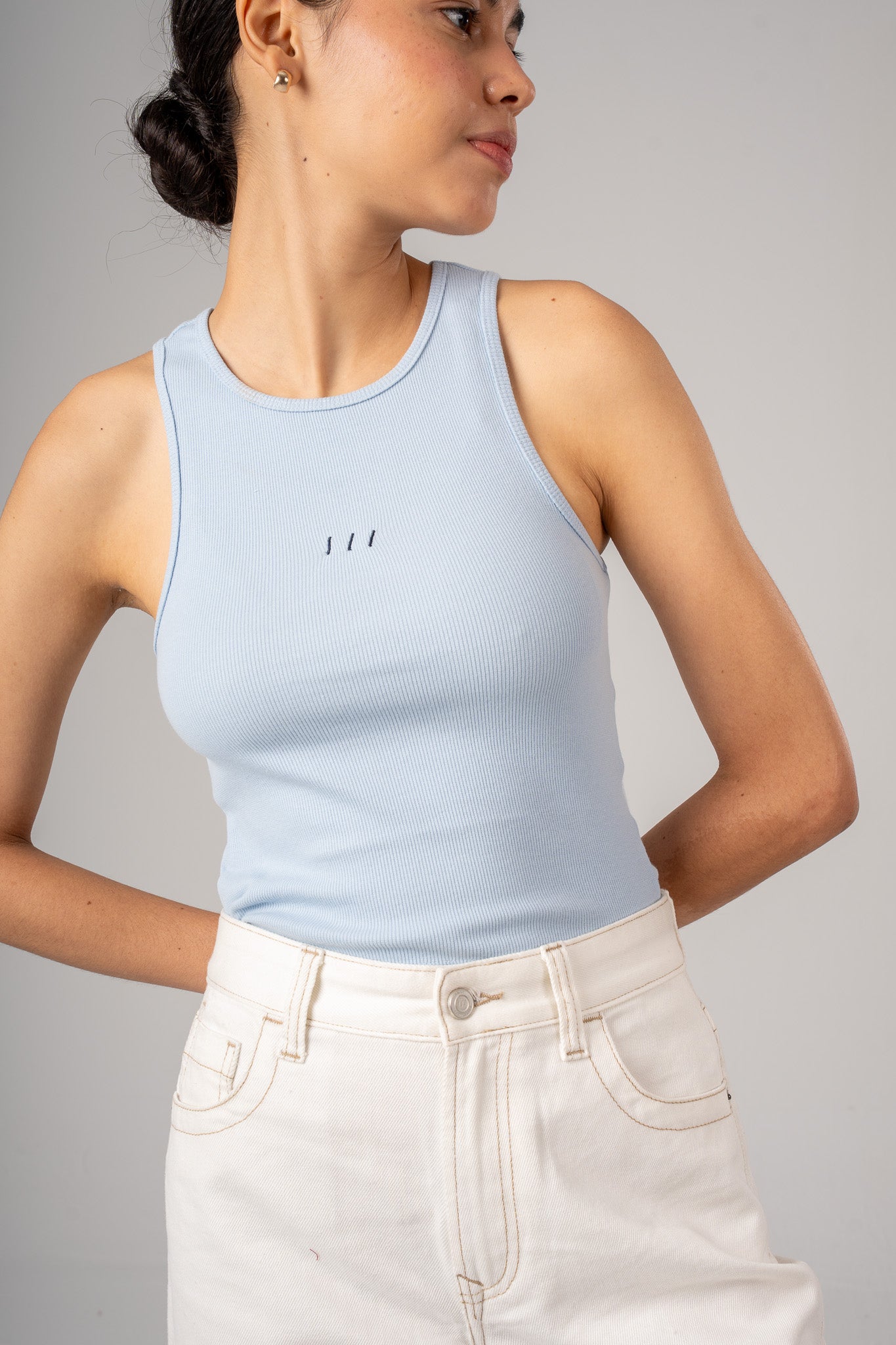 Light Blue Basic Tank Top